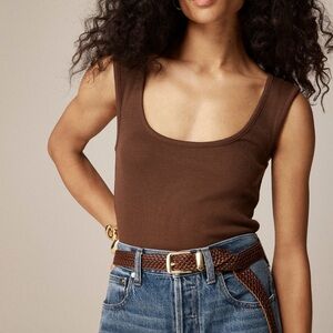 New J.crew cropped scoop neck tank
